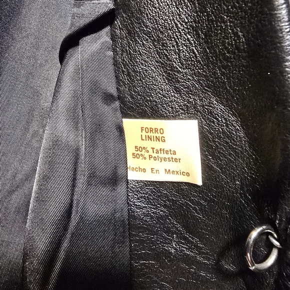 Attica Of California Black Leather Women's Jacket - Vintage - Size 17/18 - Picture 4 of 10